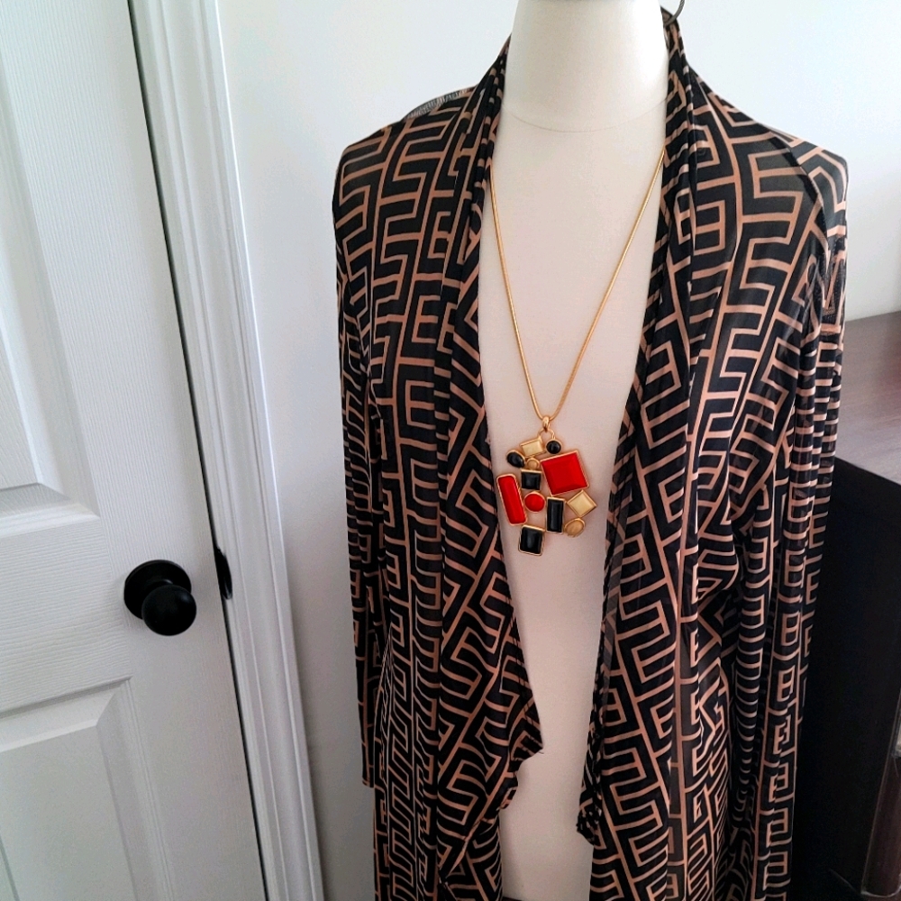 OBJEX Sheer Komono/Duster/Cardigan, 3x